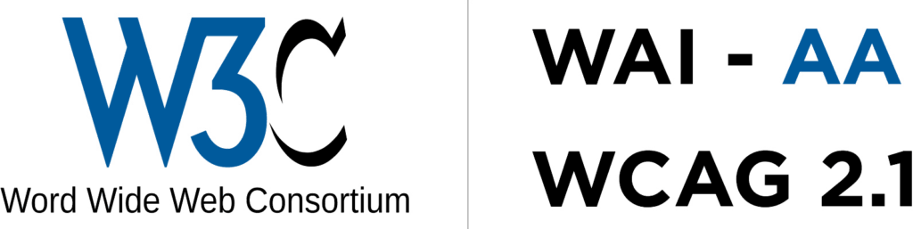 World Wide Web Consortium logo in blue and black.